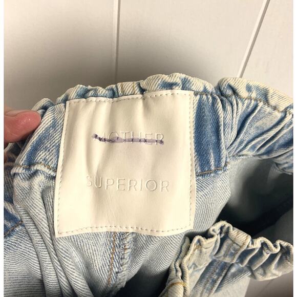 Mother Superior The Springy Ankle Jeans Elastic Waist Front Seam Size 32 NWT - Picture 8 of 9